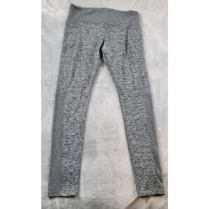 ATHLETA Exhale Heel Tight long Leggings Women XL Heather Gray High Waist Pockets